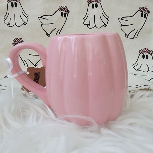 🎃 NWT Lang Pink Pumpkin Halloween Coffee Mug! 🎃 - Picture 5 of 5